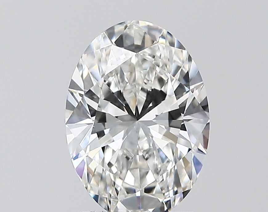 1.59 Carat Oval Lab Diamond with  Cut Diamond in 14KT  view 1
