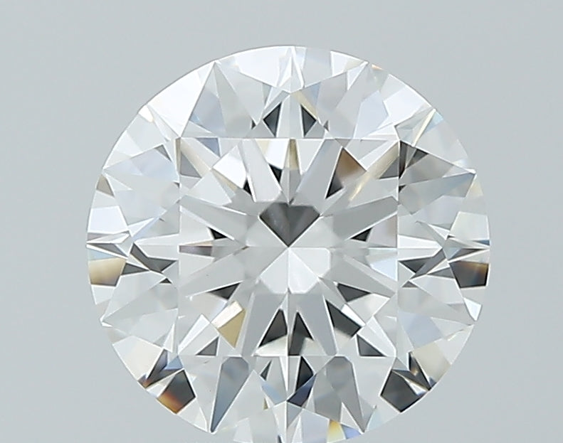 2.36 Carat Round Lab Diamond with  Cut Diamond in 14KT  view 1
