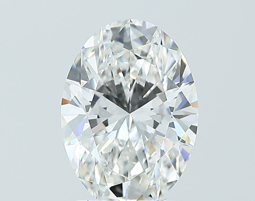 2.01 Carat Oval Lab Diamond with  Cut Diamond in 14KT  view 1
