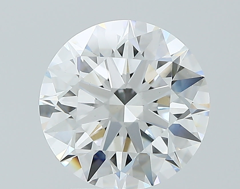 2.8 Carat Round Lab Diamond with  Cut Diamond in 14KT  view 1
