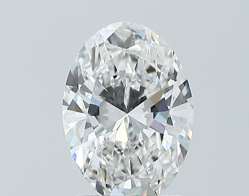 1.75 Carat Oval Lab Diamond with  Cut Diamond in 14KT  view 1
