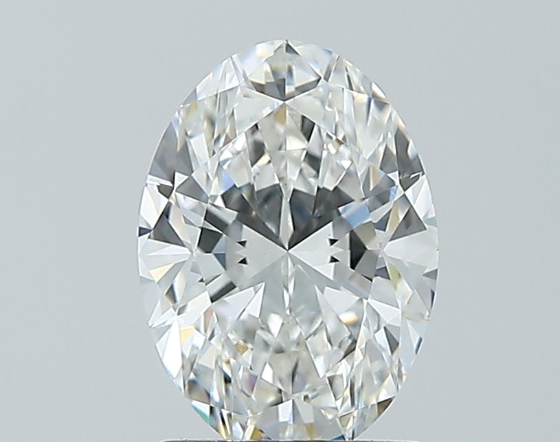 1.54 Carat Oval Lab Diamond with  Cut Diamond in 14KT  view 1
