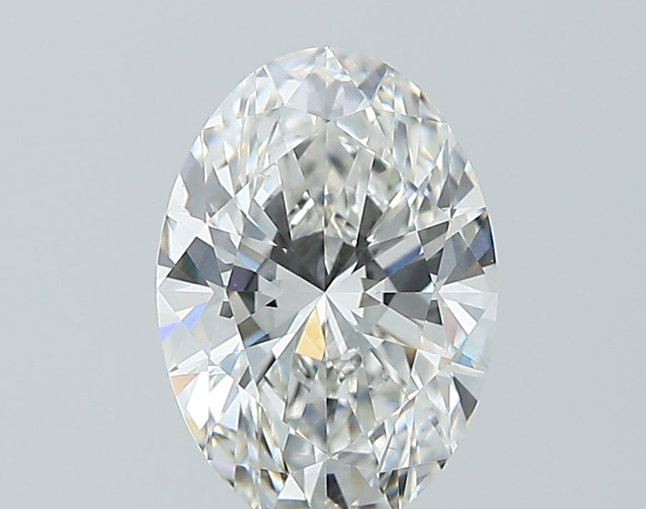 2.08 Carat Oval Lab Diamond with  Cut Diamond in 14KT  view 1

