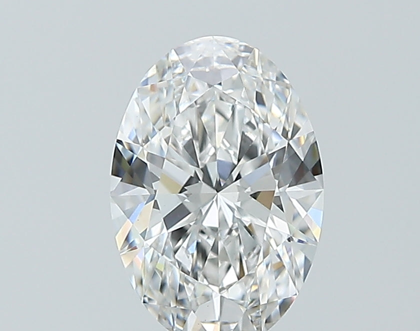 1.51 Carat Oval Lab Diamond with  Cut Diamond in 14KT  view 1
