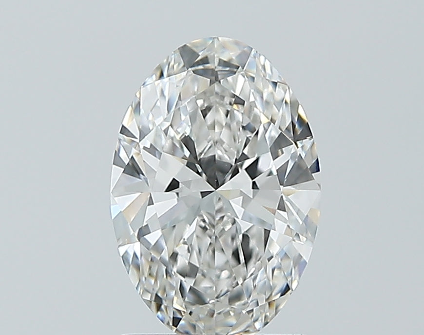 1.5 Carat Oval Lab Diamond with  Cut Diamond in 14KT  view 1
