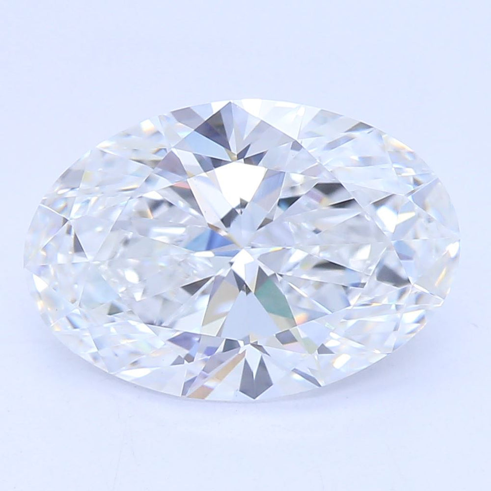 2.03 Carat Oval Lab Diamond with  Cut Diamond in 14KT  view 1
