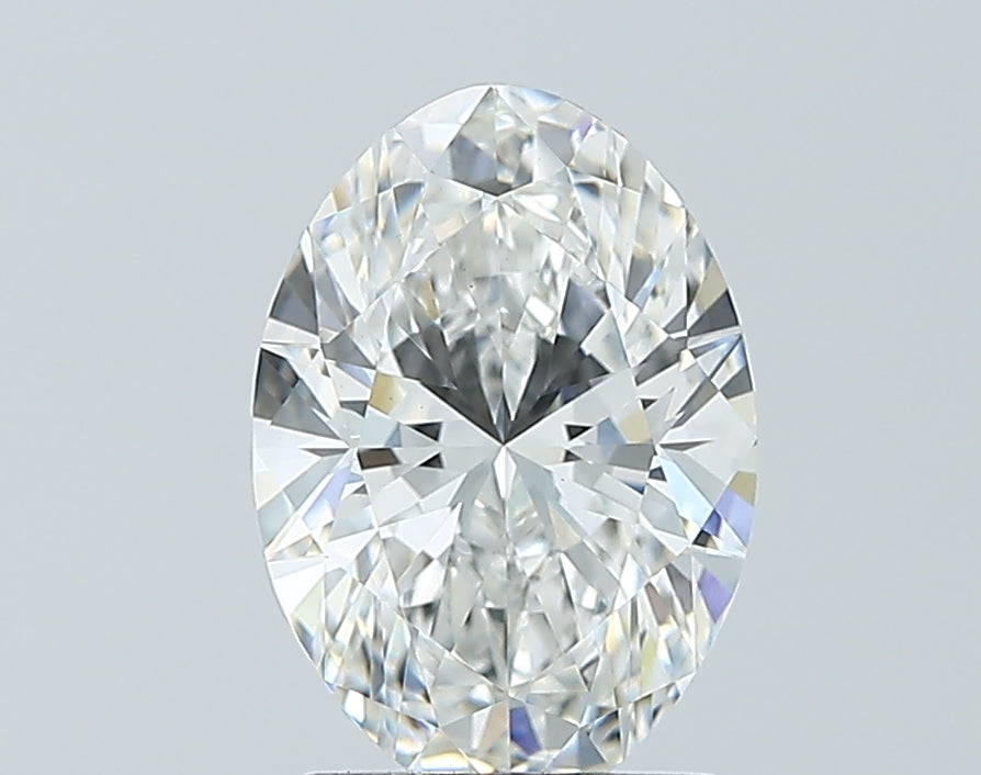 1.8 Carat Oval Lab Diamond with  Cut Diamond in 14KT  view 1
