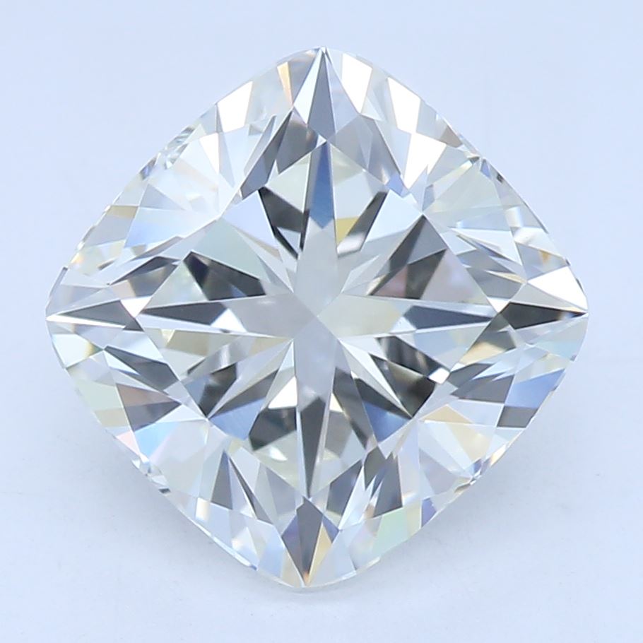 2.09 Carat Cushion Lab Diamond with  Cut Diamond in 14KT  view 1
