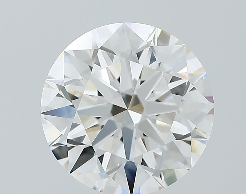 2.64 Carat Round Lab Diamond with  Cut Diamond in 14KT  view 1
