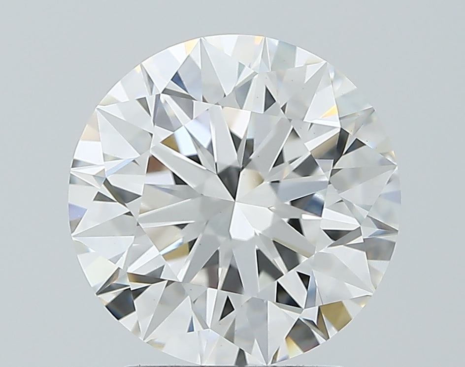 2.67 Carat Round Lab Diamond with  Cut Diamond in 14KT  view 1
