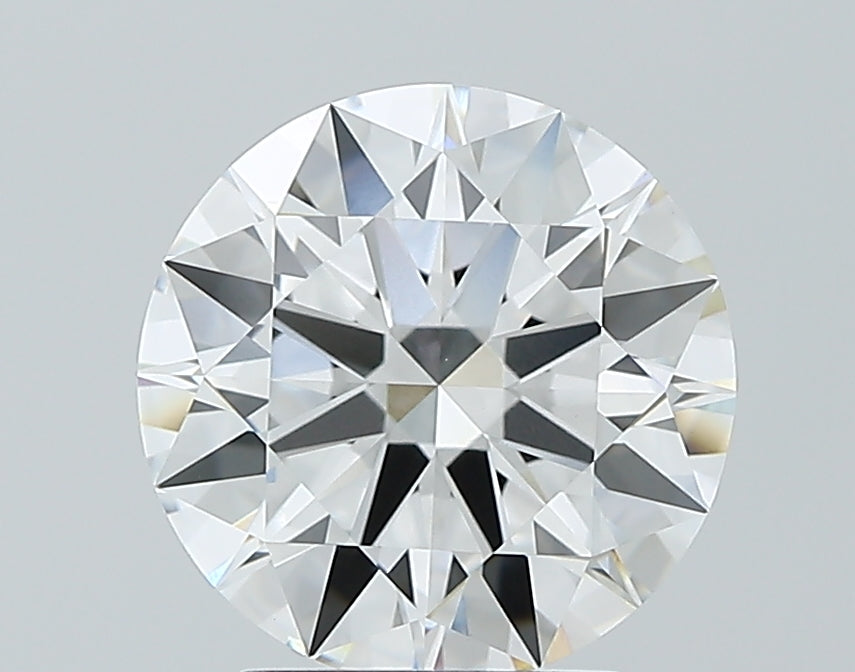2.7 Carat Round Lab Diamond with  Cut Diamond in 14KT  view 1

