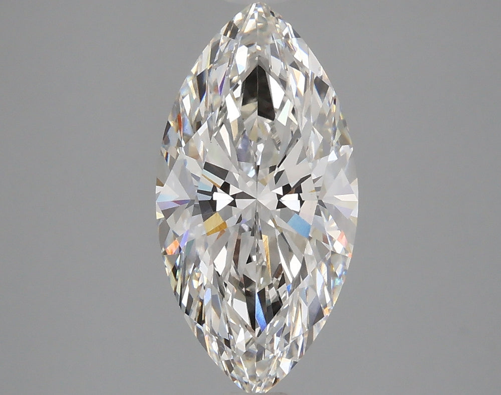2.67 Carat Marquise Lab Diamond with  Cut Diamond in 14KT  view 1
