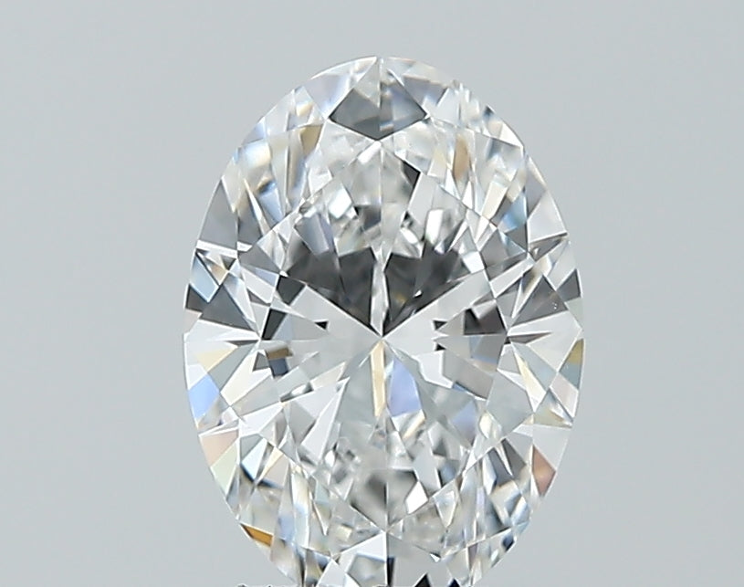1.53 Carat Oval Lab Diamond with  Cut Diamond in 14KT  view 1
