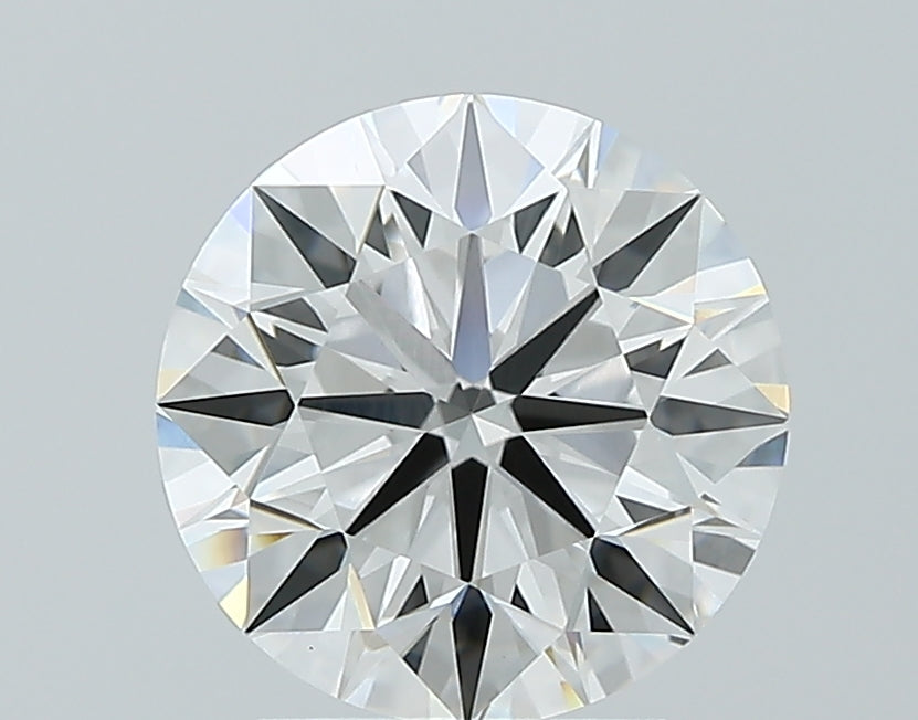 2.52 Carat Round Lab Diamond with  Cut Diamond in 14KT  view 1
