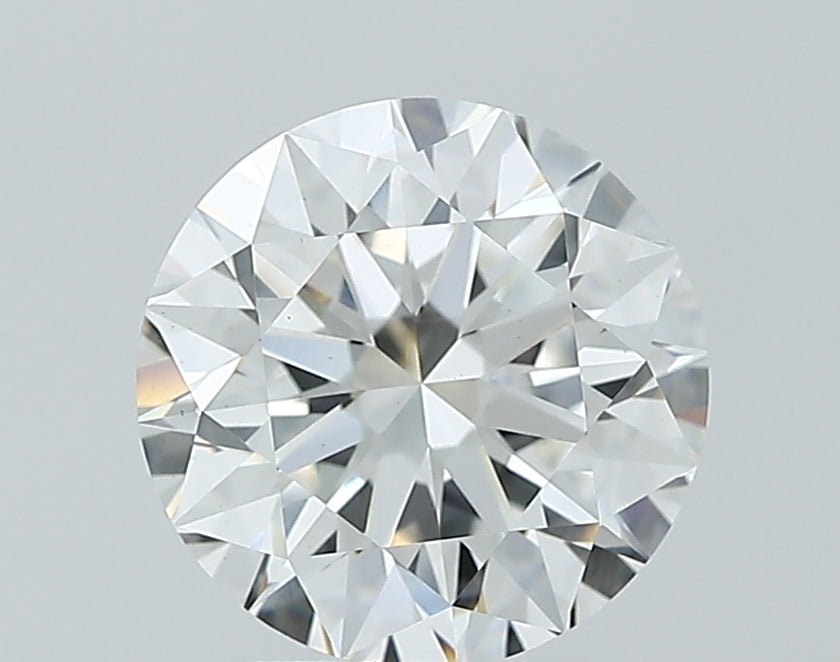 2.5 Carat Round Lab Diamond with  Cut Diamond in 14KT  view 1
