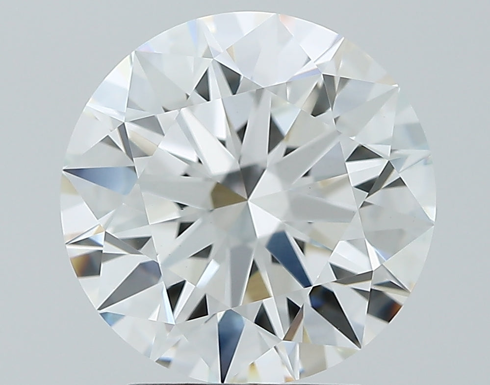3.06 Carat Round Lab Diamond with  Cut Diamond in 14KT  view 1
