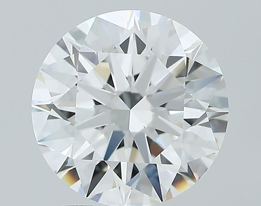 2.71 Carat Round Lab Diamond with  Cut Diamond in 14KT  view 1
