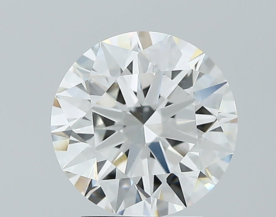 2.73 Carat Round Lab Diamond with  Cut Diamond in 14KT  view 1
