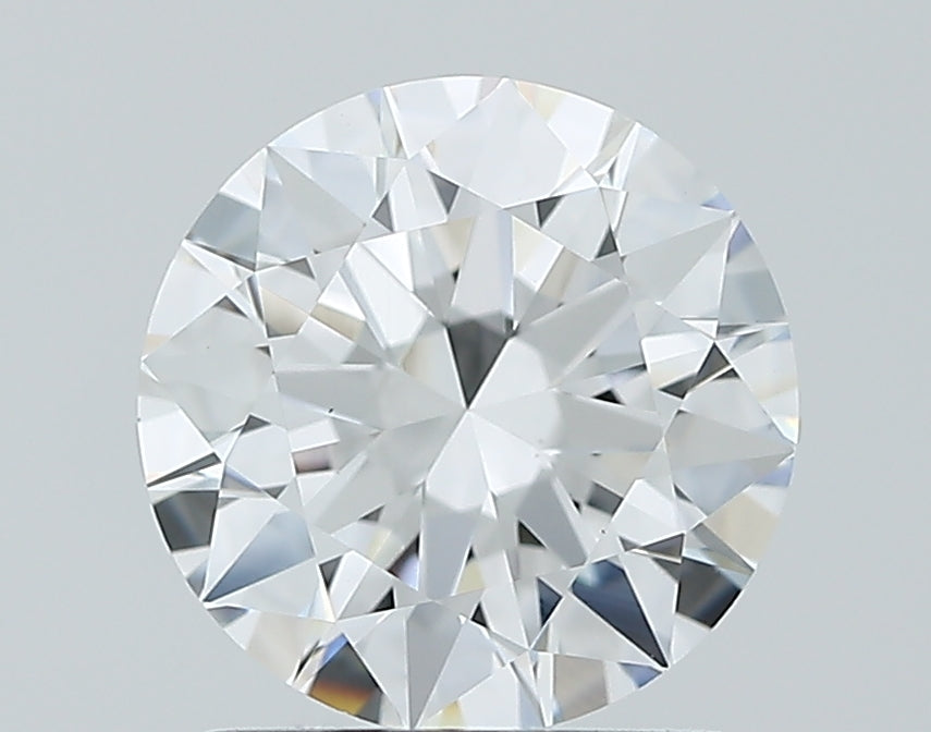 1.5 Carat Round Lab Diamond with  Cut Diamond in 14KT  view 1
