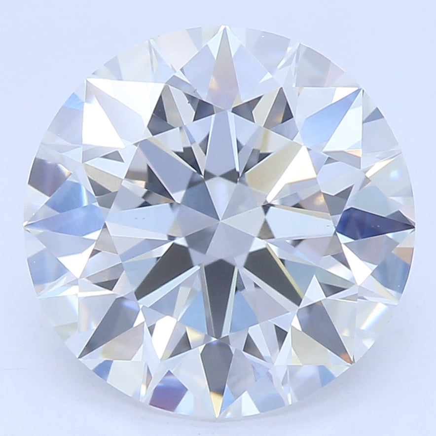 2.8 Carat Round Lab Diamond with  Cut Diamond in 14KT  view 1

