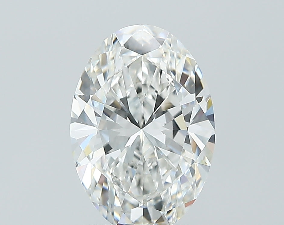 2.09 Carat Oval Lab Diamond with  Cut Diamond in 14KT  view 1
