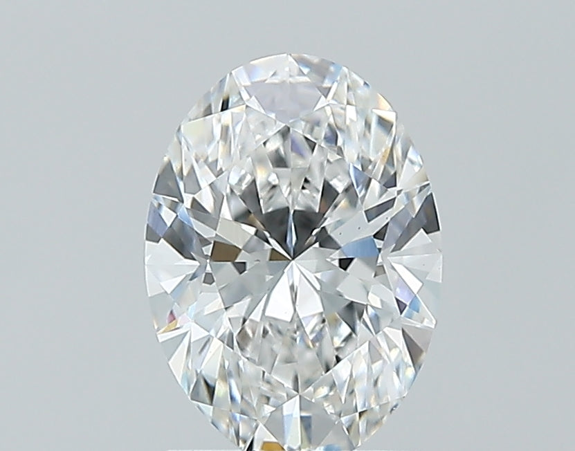 1.5 Carat Oval Lab Diamond with  Cut Diamond in 14KT  view 1
