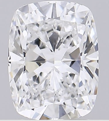 2.71 Carat Cushion Lab Diamond with  Cut Diamond in 14KT  view 1
