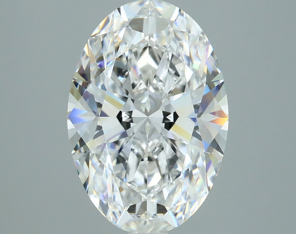 2.52 Carat Oval Lab Diamond with  Cut Diamond in 14KT  view 1
