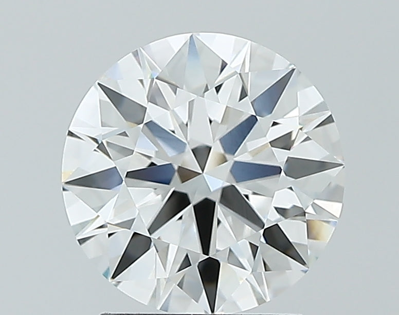 2.08 Carat Round Lab Diamond with  Cut Diamond in 14KT  view 1
