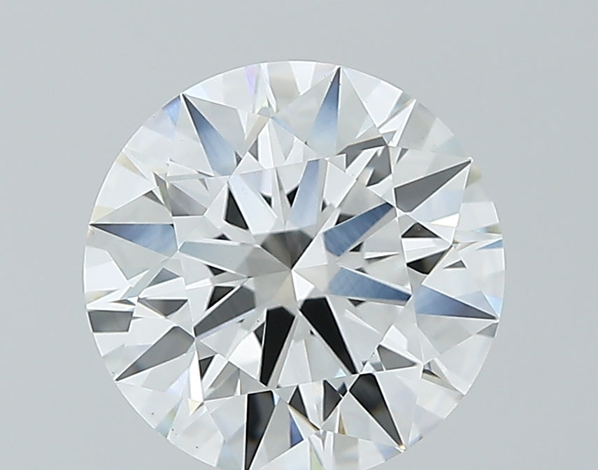 2.76 Carat Round Lab Diamond with  Cut Diamond in 14KT  view 1
