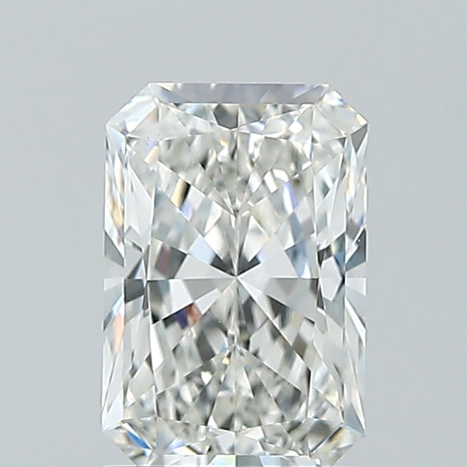 1.53 Carat Radiant Lab Diamond with  Cut Diamond in 14KT  view 1
