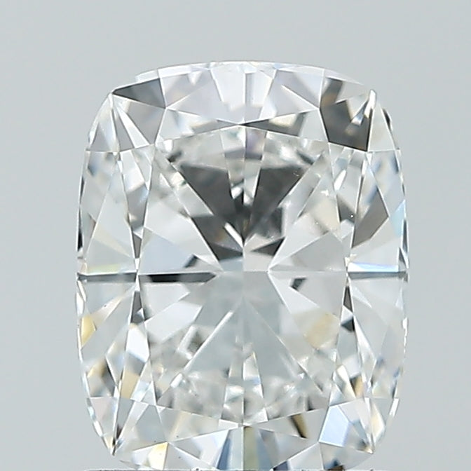 1.5 Carat Cushion Lab Diamond with  Cut Diamond in 14KT  view 1
