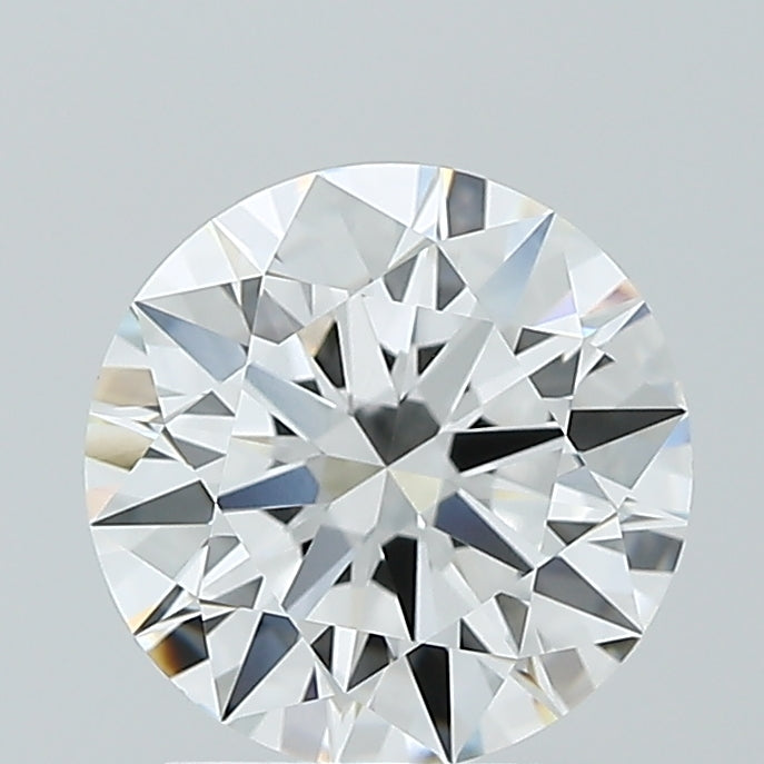 2.03 Carat Round Lab Diamond with  Cut Diamond in 14KT  view 1
