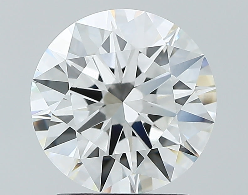 2.06 Carat Round Lab Diamond with  Cut Diamond in 14KT  view 1
