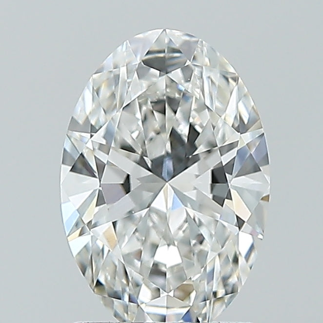 1.51 Carat Oval Lab Diamond with  Cut Diamond in 14KT  view 1
