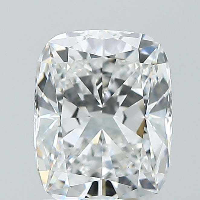 2.09 Carat Cushion Lab Diamond with  Cut Diamond in 14KT  view 1
