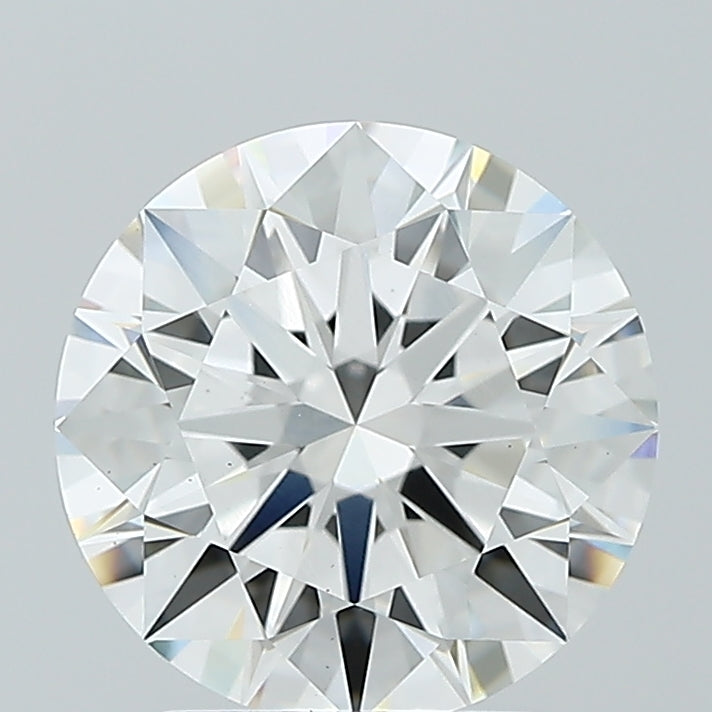 2.8 Carat Round Lab Diamond with  Cut Diamond in 14KT  view 1
