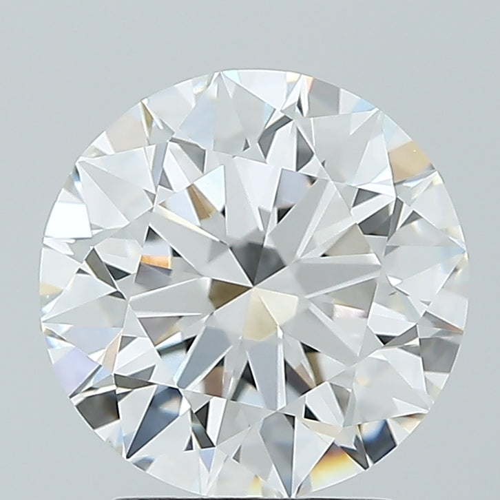 2.83 Carat Round Lab Diamond with  Cut Diamond in 14KT  view 1
