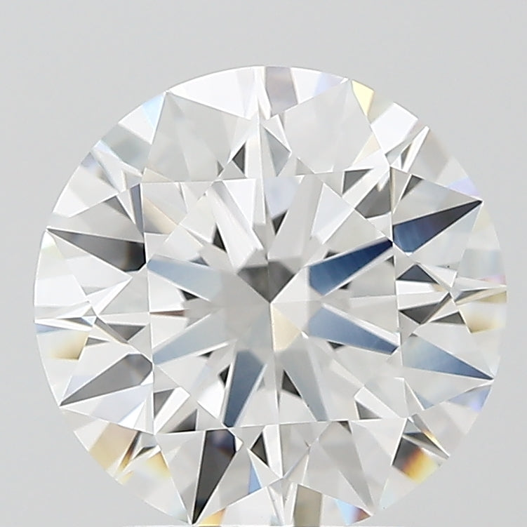 2.84 Carat Round Lab Diamond with  Cut Diamond in 14KT  view 1
