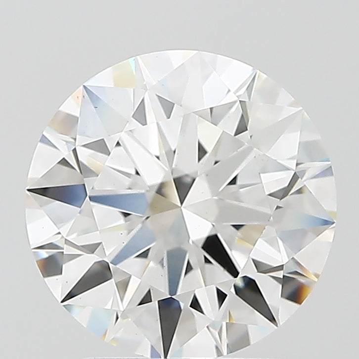 2.73 Carat Round Lab Diamond with  Cut Diamond in 14KT  view 1
