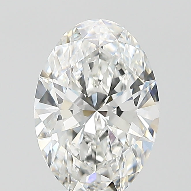 1.5 Carat Oval Lab Diamond with  Cut Diamond in 14KT  view 1
