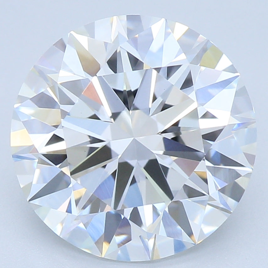 2.72 Carat Round Lab Diamond with  Cut Diamond in 14KT  view 1
