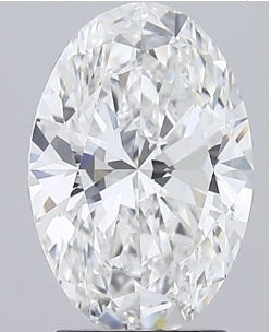 2.27 Carat Oval Lab Diamond with  Cut Diamond in 14KT  view 1
