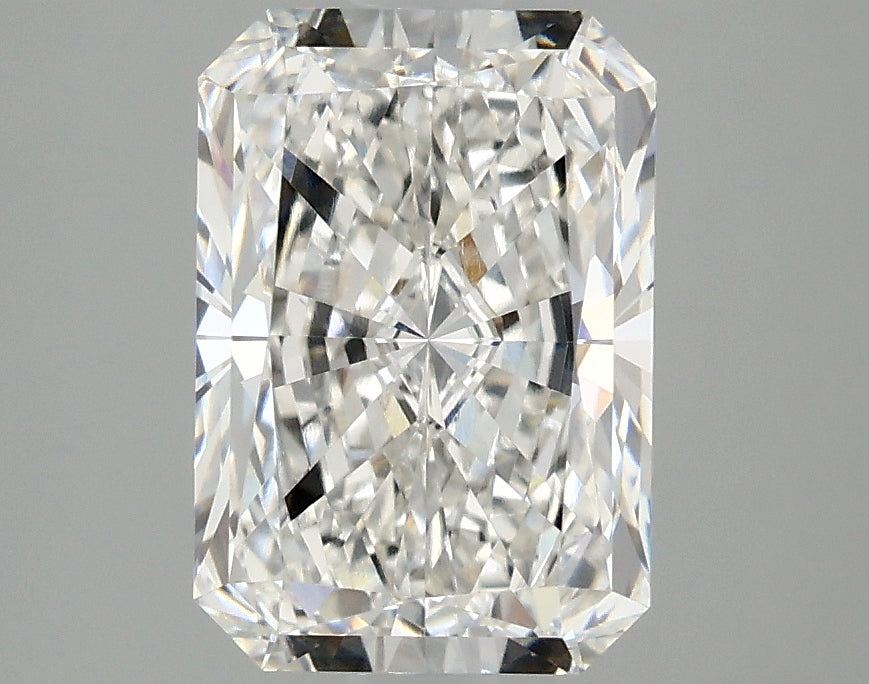 2.53 Carat Radiant Lab Diamond with  Cut Diamond in 14KT  view 1
