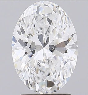 2.26 Carat Oval Lab Diamond with  Cut Diamond in 14KT  view 1
