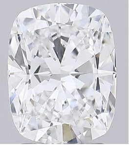 2.56 Carat Cushion Lab Diamond with  Cut Diamond in 14KT  view 1

