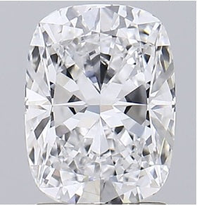 2.01 Carat Cushion Lab Diamond with  Cut Diamond in 14KT  view 1
