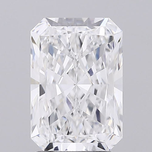 2.53 Carat Radiant Lab Diamond with  Cut Diamond in 14KT  view 1
