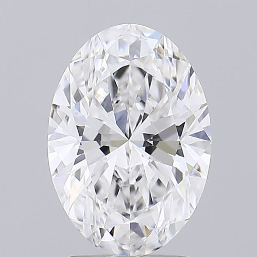 2.52 Carat Oval Lab Diamond with  Cut Diamond in 14KT  view 1
