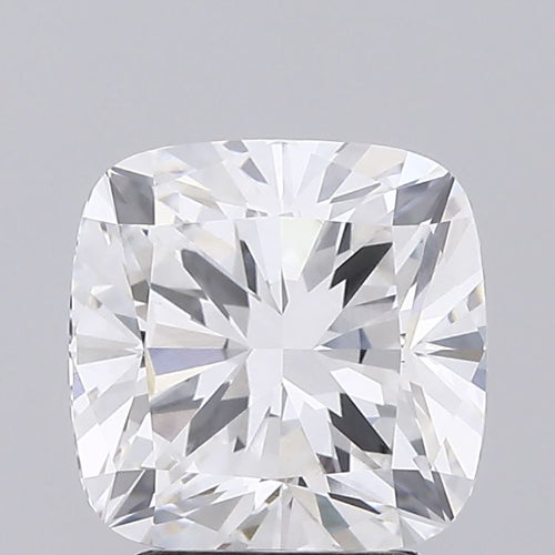 3.01 Carat Cushion Lab Diamond with  Cut Diamond in 14KT  view 1
